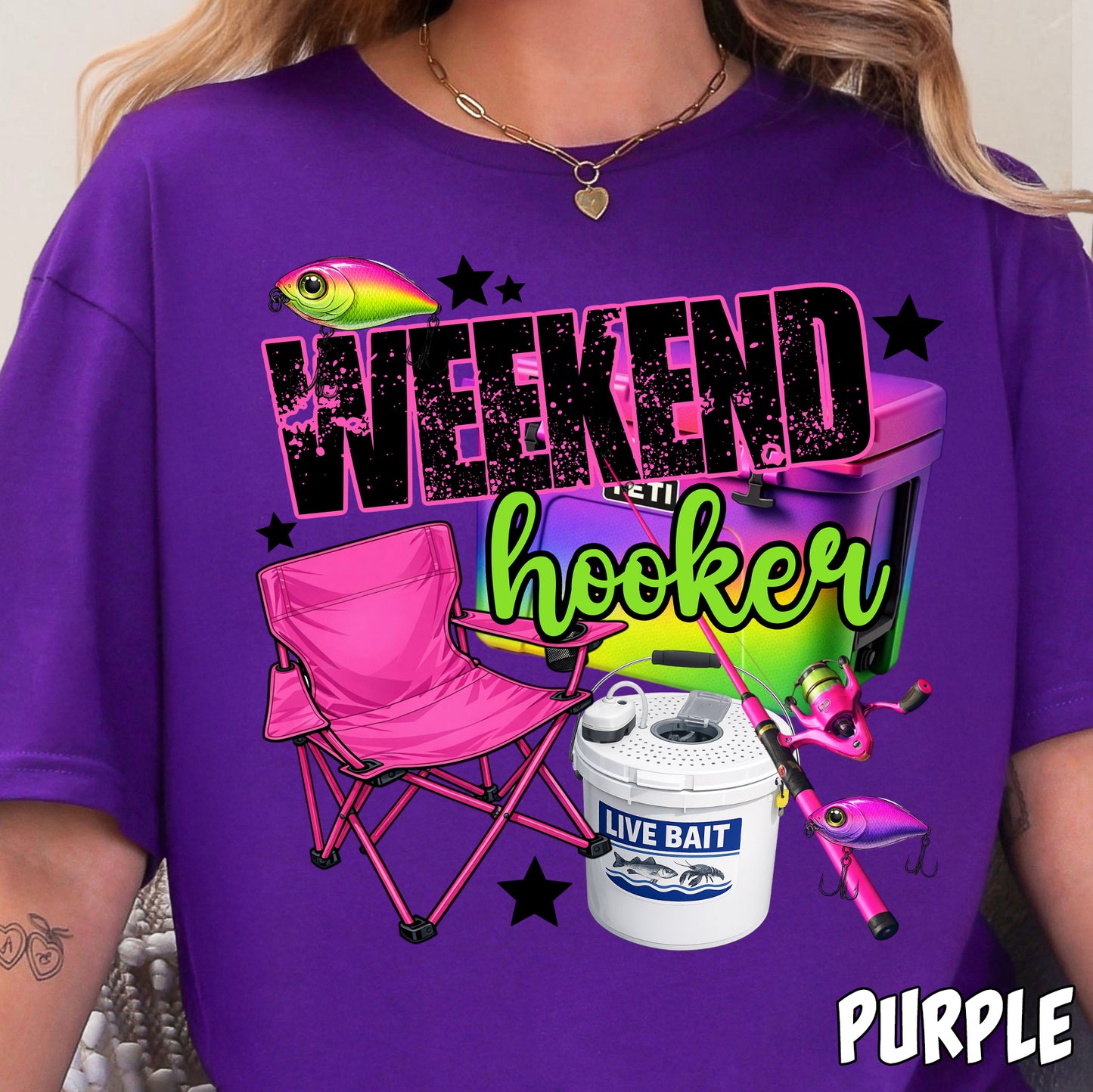 Yeti Weekend Hooker-Full Color DTF Transfer