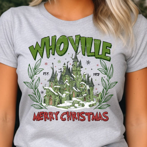 Whoville Merry Christmas- 11" wide DTF Transfer