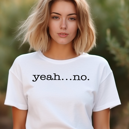 yeah...no.- Single Color (black)- 11.5" wide Plastisol Screen Print Transfer