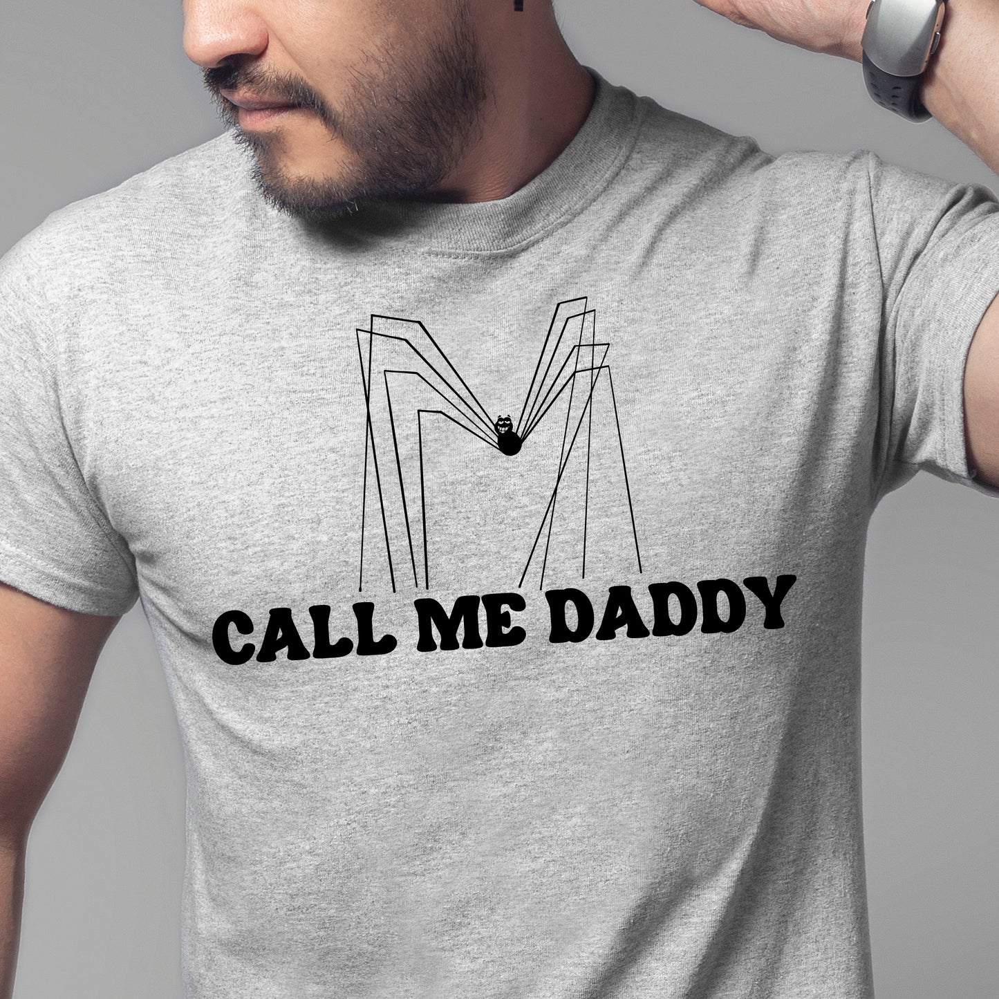 Call Me Daddy- Single Color (black)- 11.5" wide Plastisol Screen Print Transfer