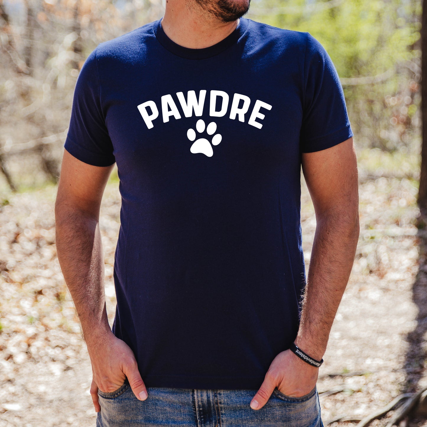 Pawdre- Single Color (white)- 11" wide Plastisol Screen Print Transfer