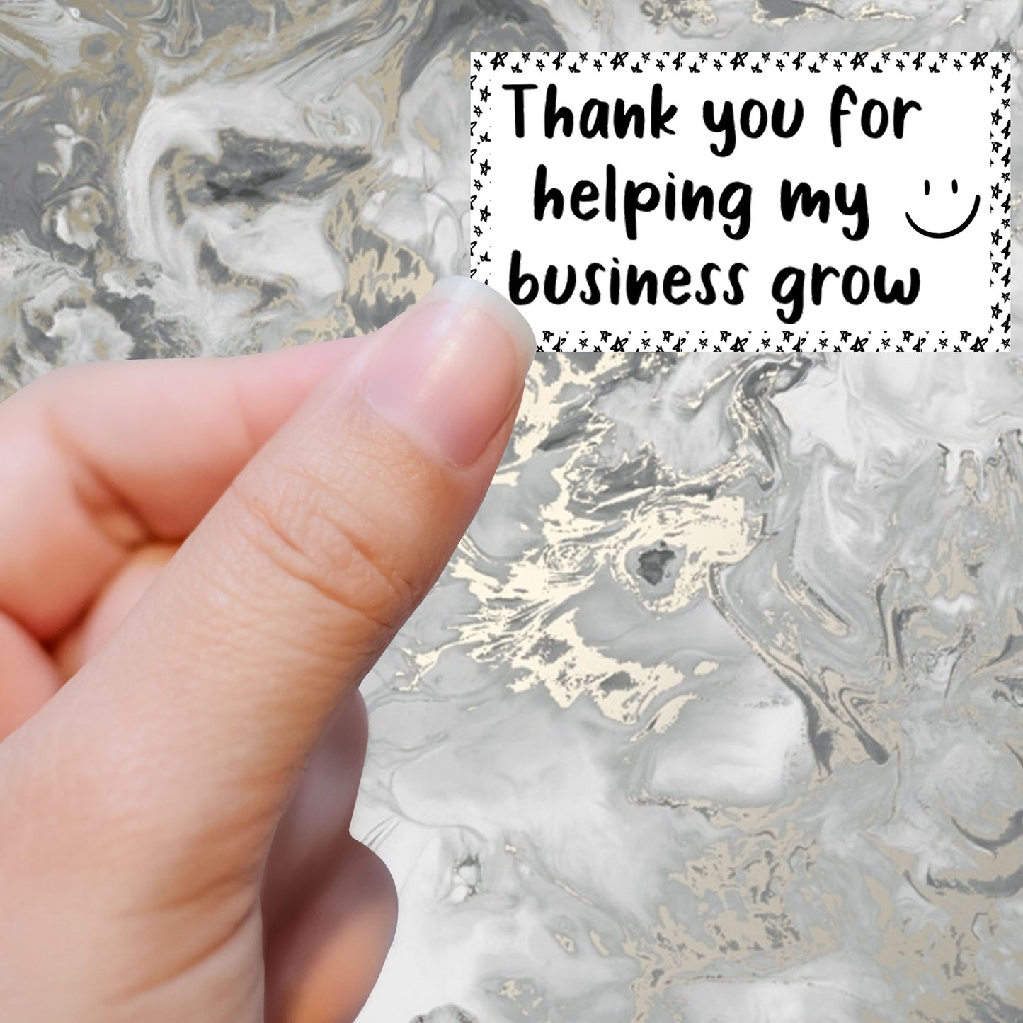 Thank You for Helping My Business Grow- Stickers