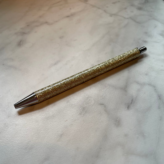 Vegas Gold Glitter Ballpoint Pen