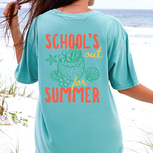 School's Out for Summer - Full Color DTF Transfer