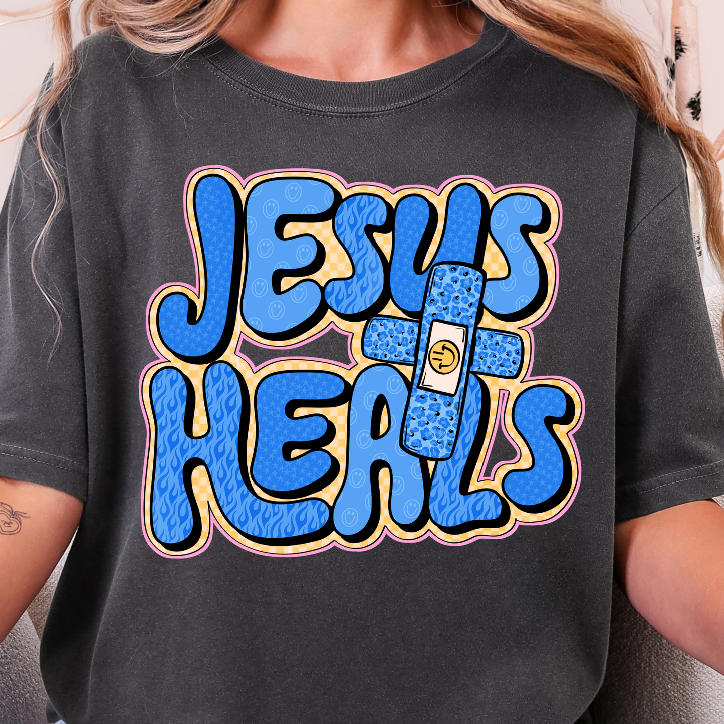 Jesus Heals - Full Color DTF Transfer - 0815