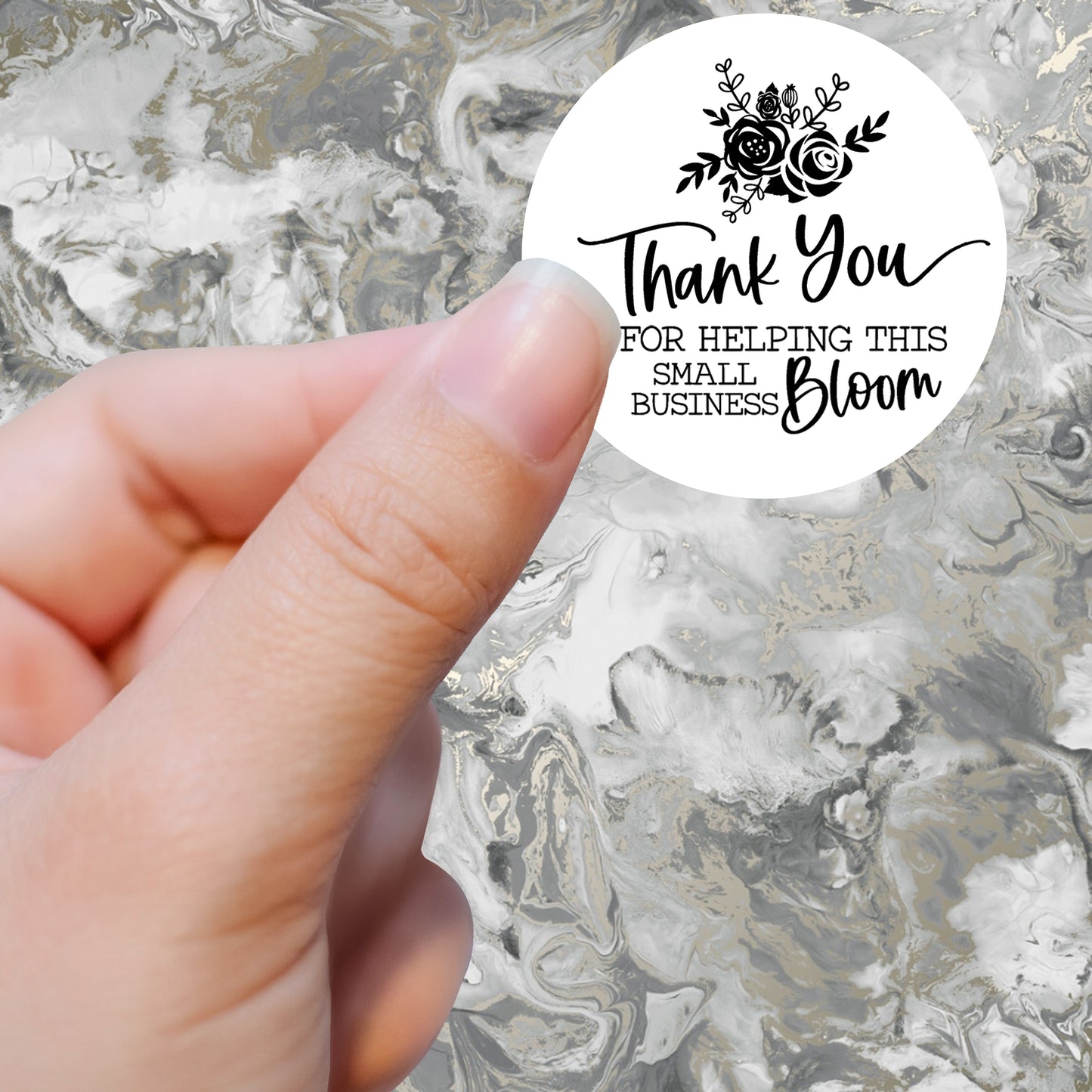 Thank You for Helping This Small Business Bloom- Stickers