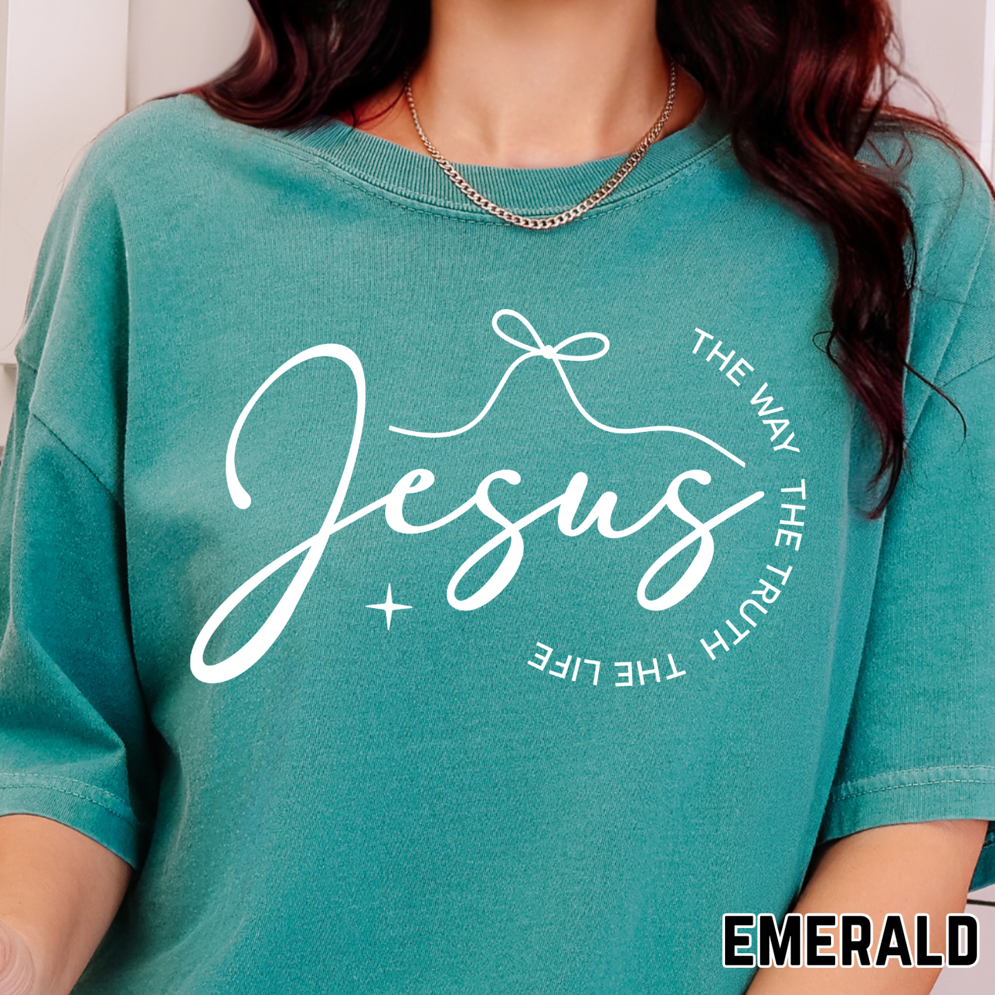 Jesus. The Way, The Truth, The Life - Single Color DTF Transfer - 0671