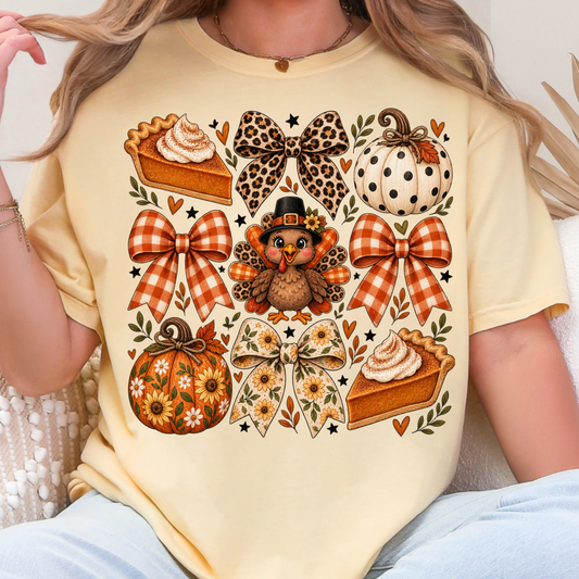 Thanksgiving Coquette - Full Color DTF Transfer - 0992