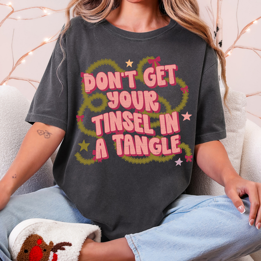 Don't Get Your Tinsel In A Tangle - Full Color DTF Transfer - 0833