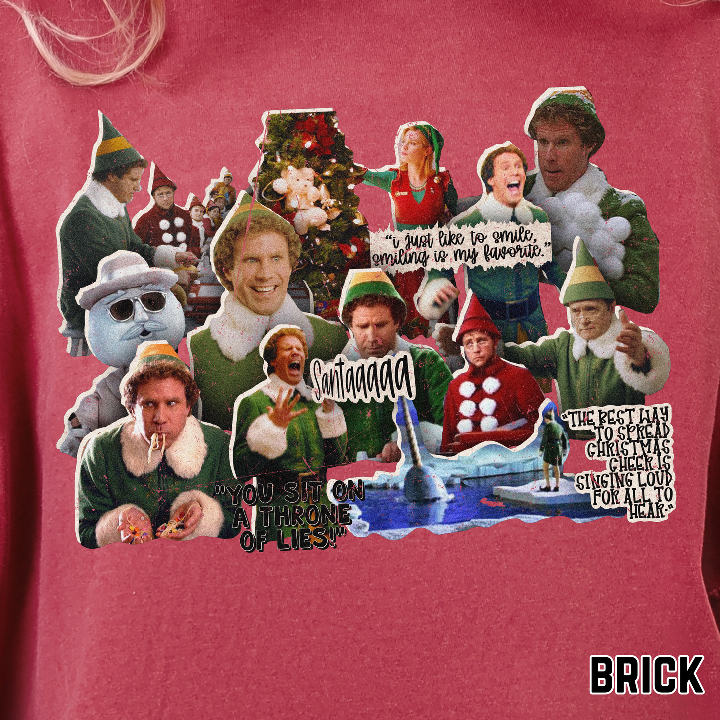 Elf Collage - Full Color DTF Transfer - 0726