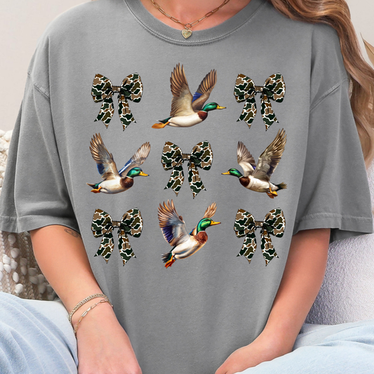 Bow & Duck Coquette - Full Color DTF Transfer - 0991