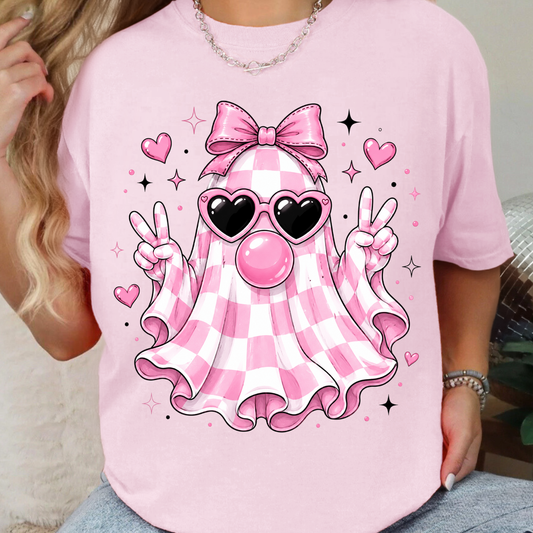Bubblegum Ghost - Full Color DTF Transfer - 0918