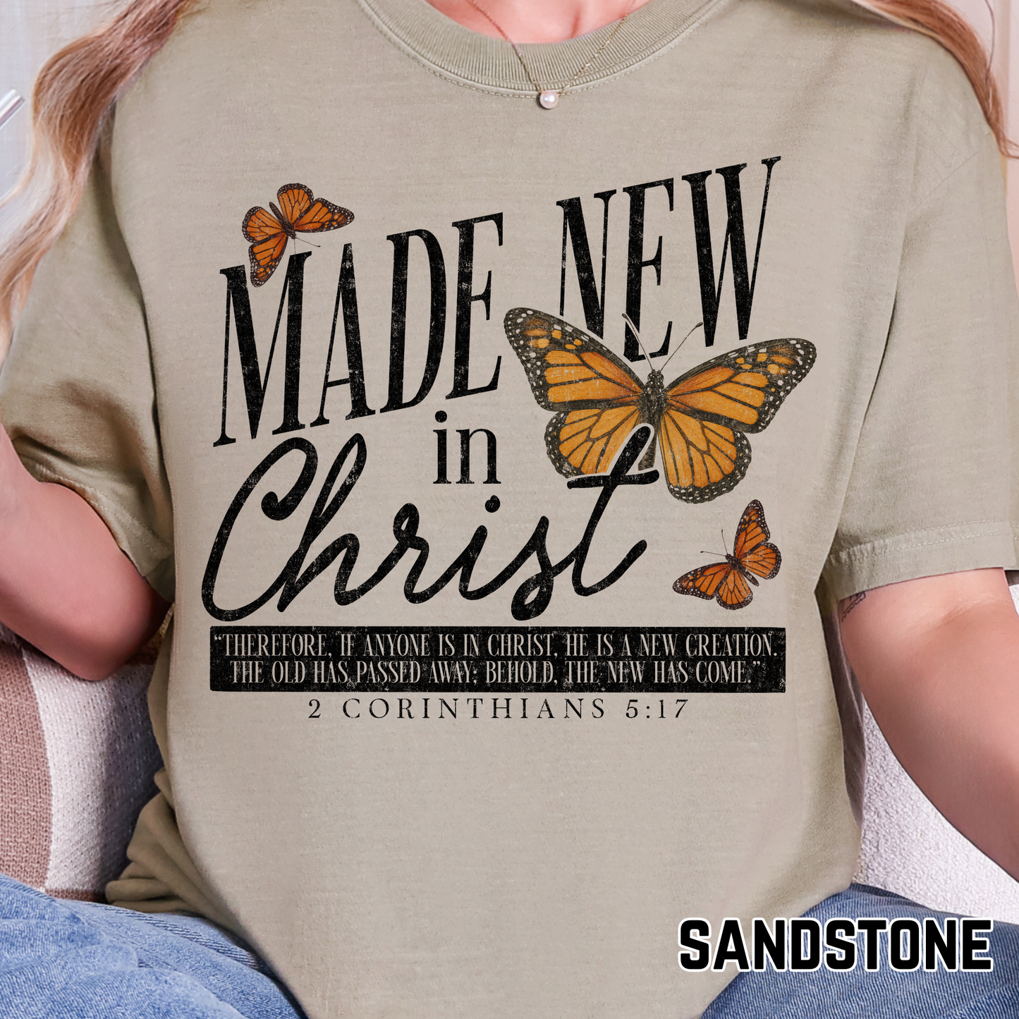 Made New in Christ - Full Color DTF Transfer - 0639