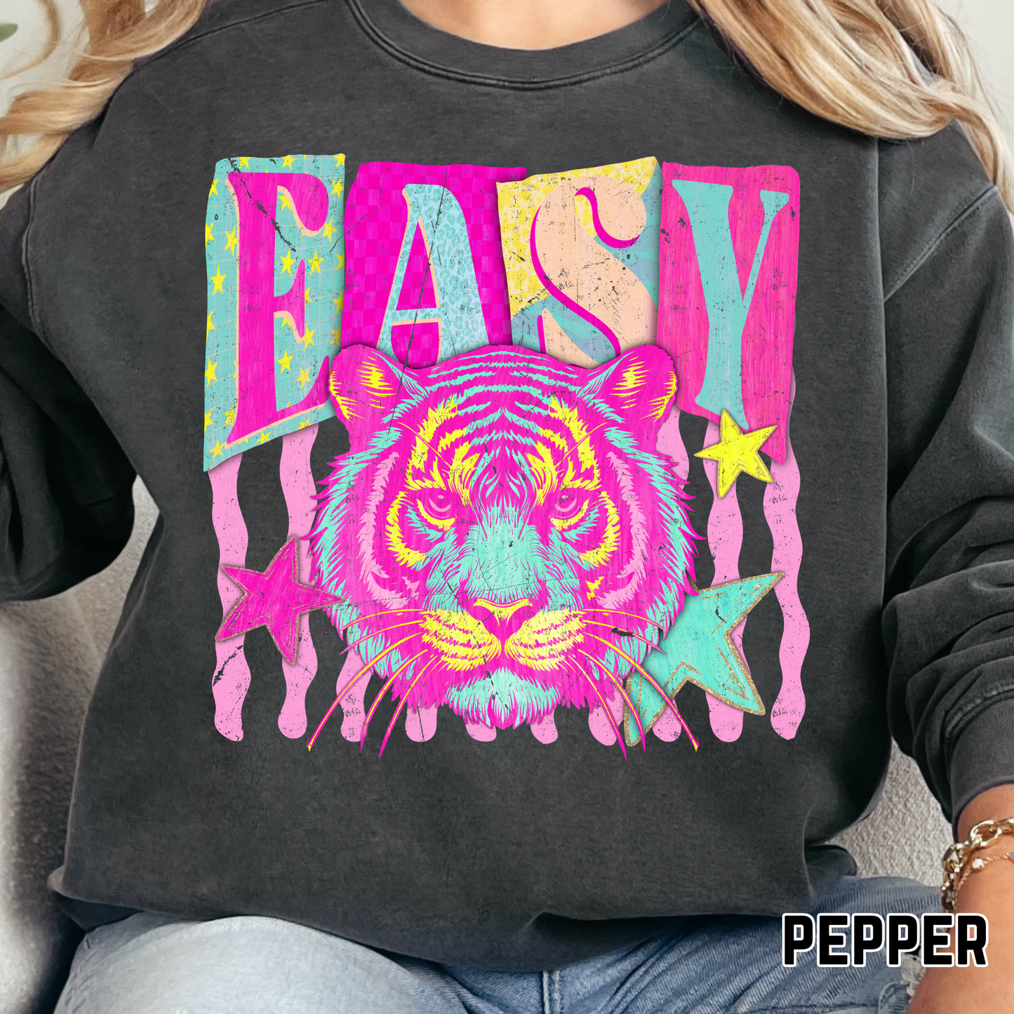 Easy Tiger - Full Color DTF Transfer - 0640