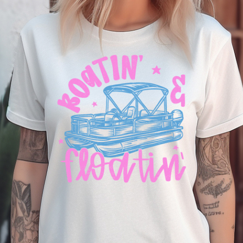 Boatin' & Floatin'- 11" wide DTF Transfer