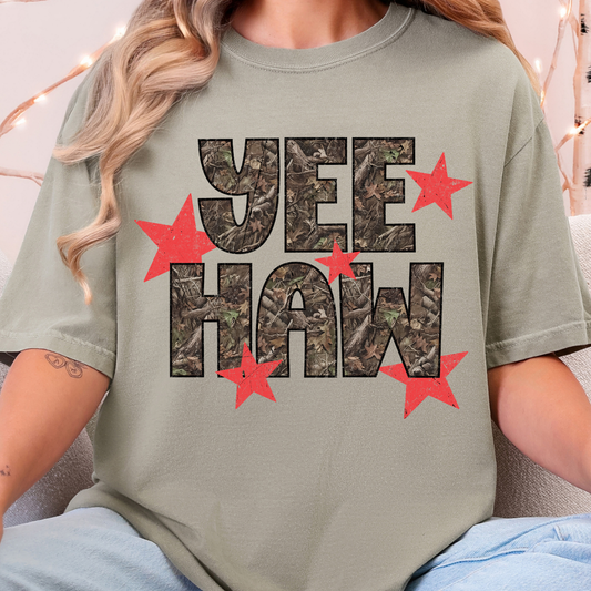 Camo Yee-Haw - Full Color DTF Transfer - 0886