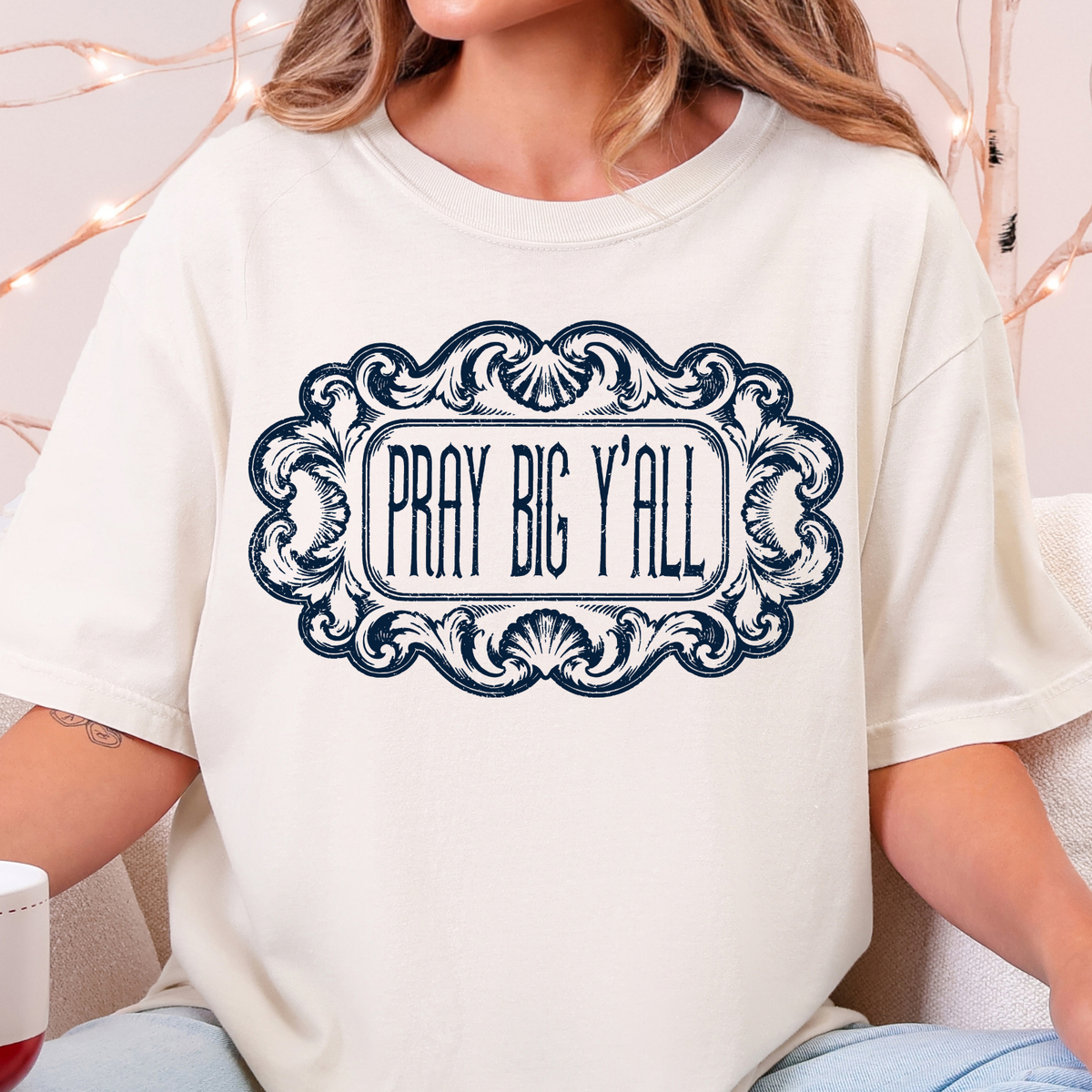 Pray Big Y'all - Single Color DTF Transfer - 0867