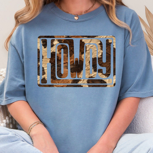 Howdy Fur Print - Full Color DTF Transfer - 0969