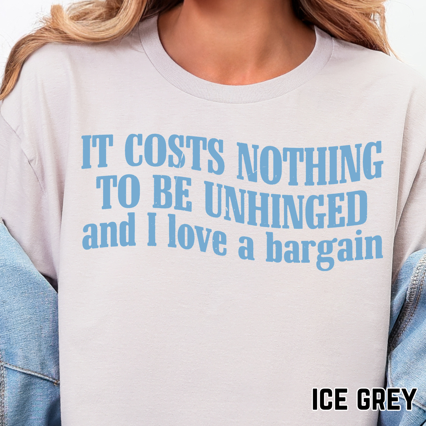 It Costs Nothing to be Unhinged - Single Color DTF Transfer - 0708