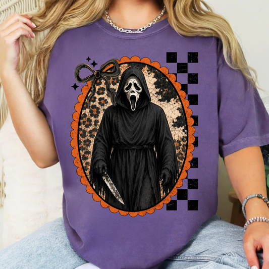Horror Portrait, Scream Ghost Face - Full Color DTF Transfer - 0889