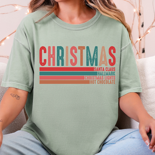 Retro Christmas - Full Color DTF Transfer - 0834