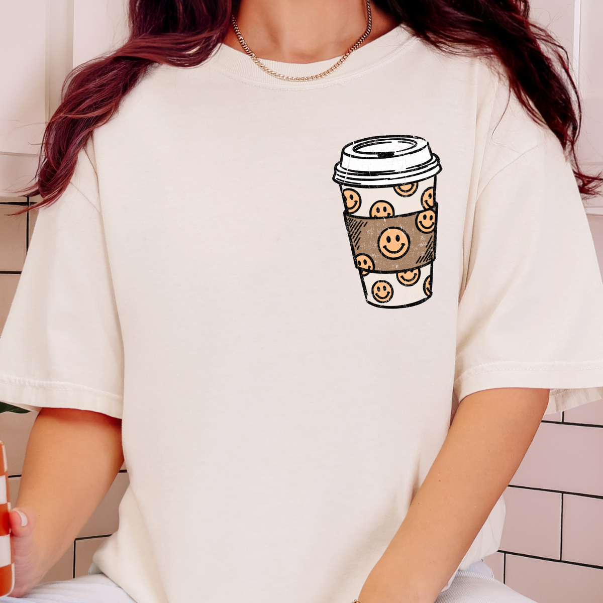 Coffee Club, Running on Caffeine 24:7, Pocket  - Full Color DTF Transfer - 0888