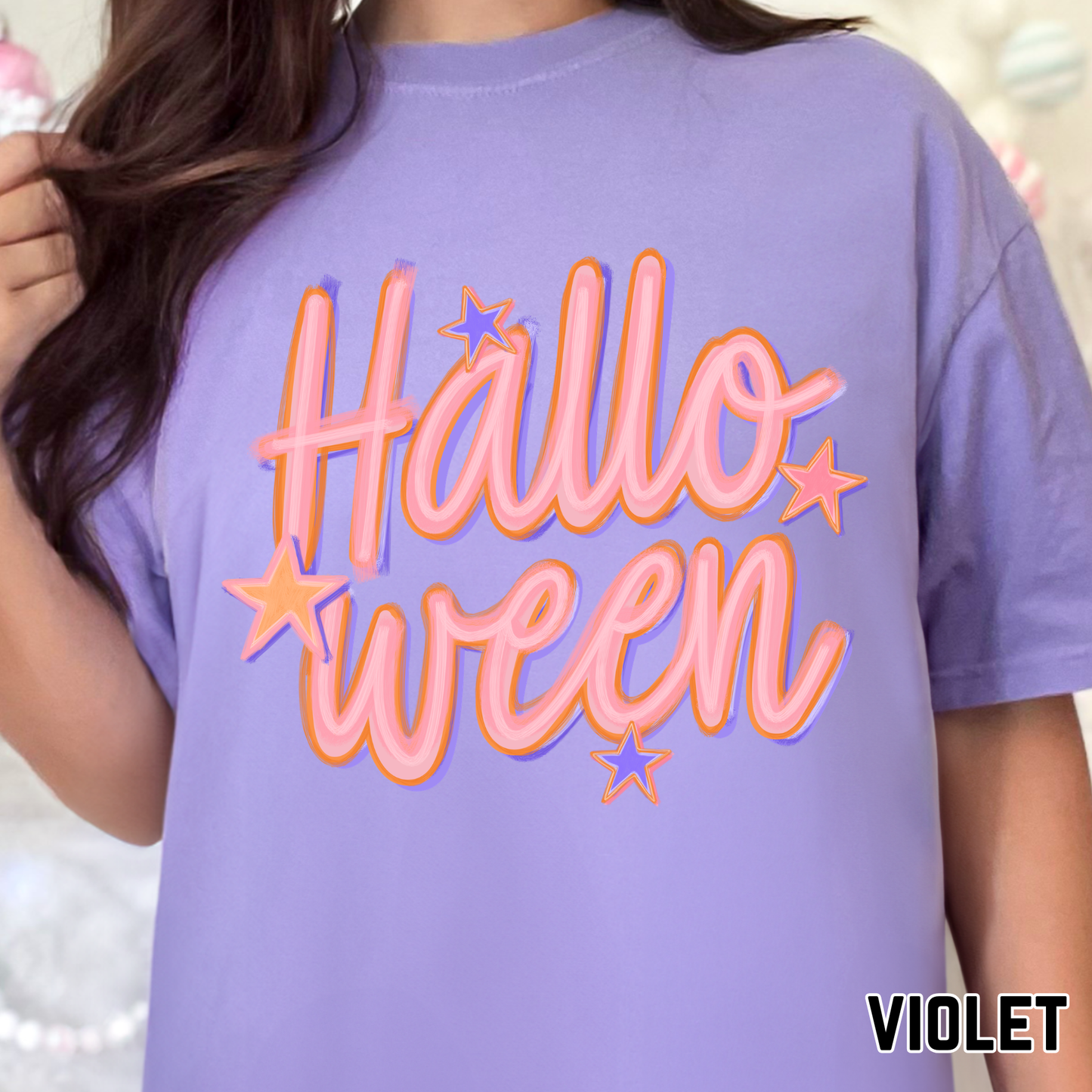 Pink Halloween - Full Color DTF Transfer - 0773