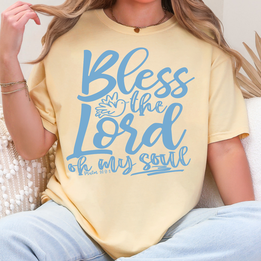 Bless The Lord Oh My Soul - Single Color DTF Transfer - 0826