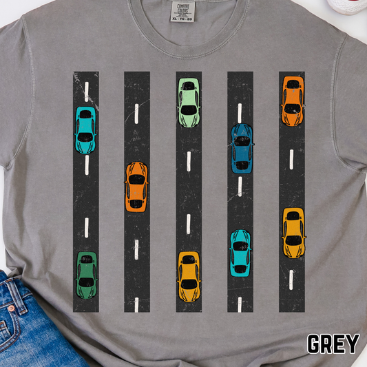 Race Cars - Full Color DTF Transfer - 0775