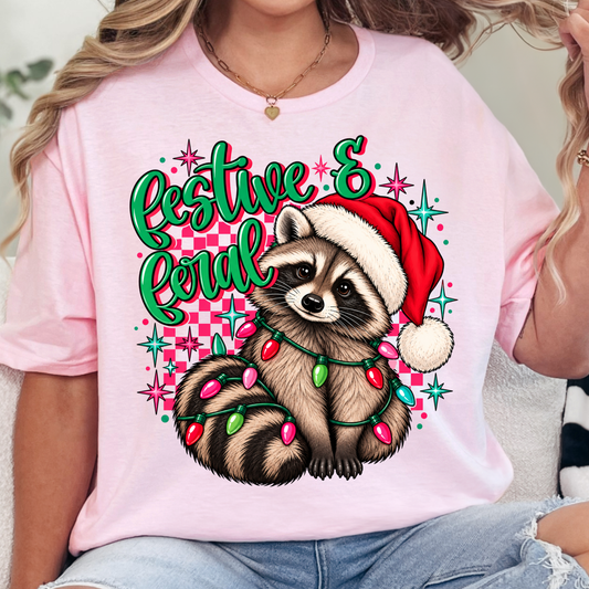 Festive & Feral - Full Color DTF Transfer - 0952