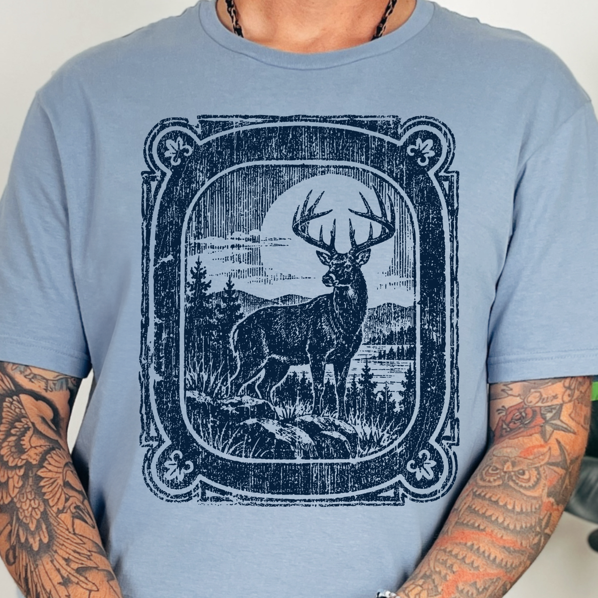 Western Buck - Single Color DTF Transfer - 0867