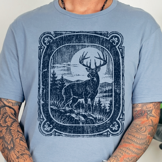 Western Buck - Single Color DTF Transfer - 0867