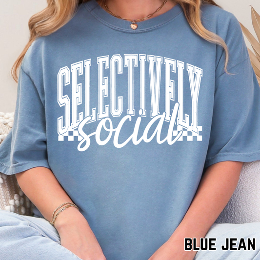 Selectively Social - Single Color DTF Transfer - 0644