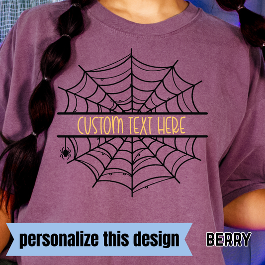 Spider's Web - Personalized DTF Transfer - 0625
