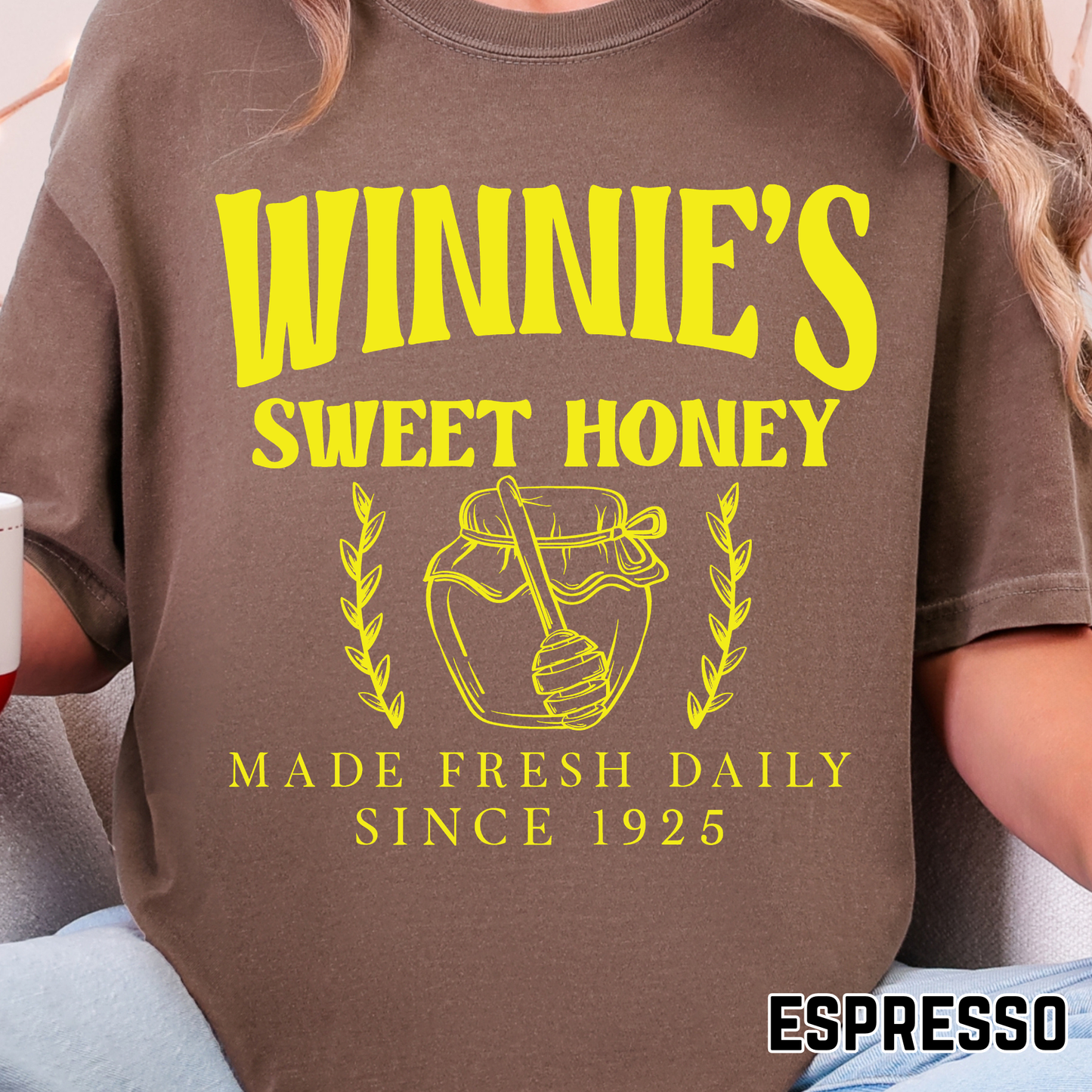 Winnie's Sweet Honey - Single Color DTF Transfer - 0741
