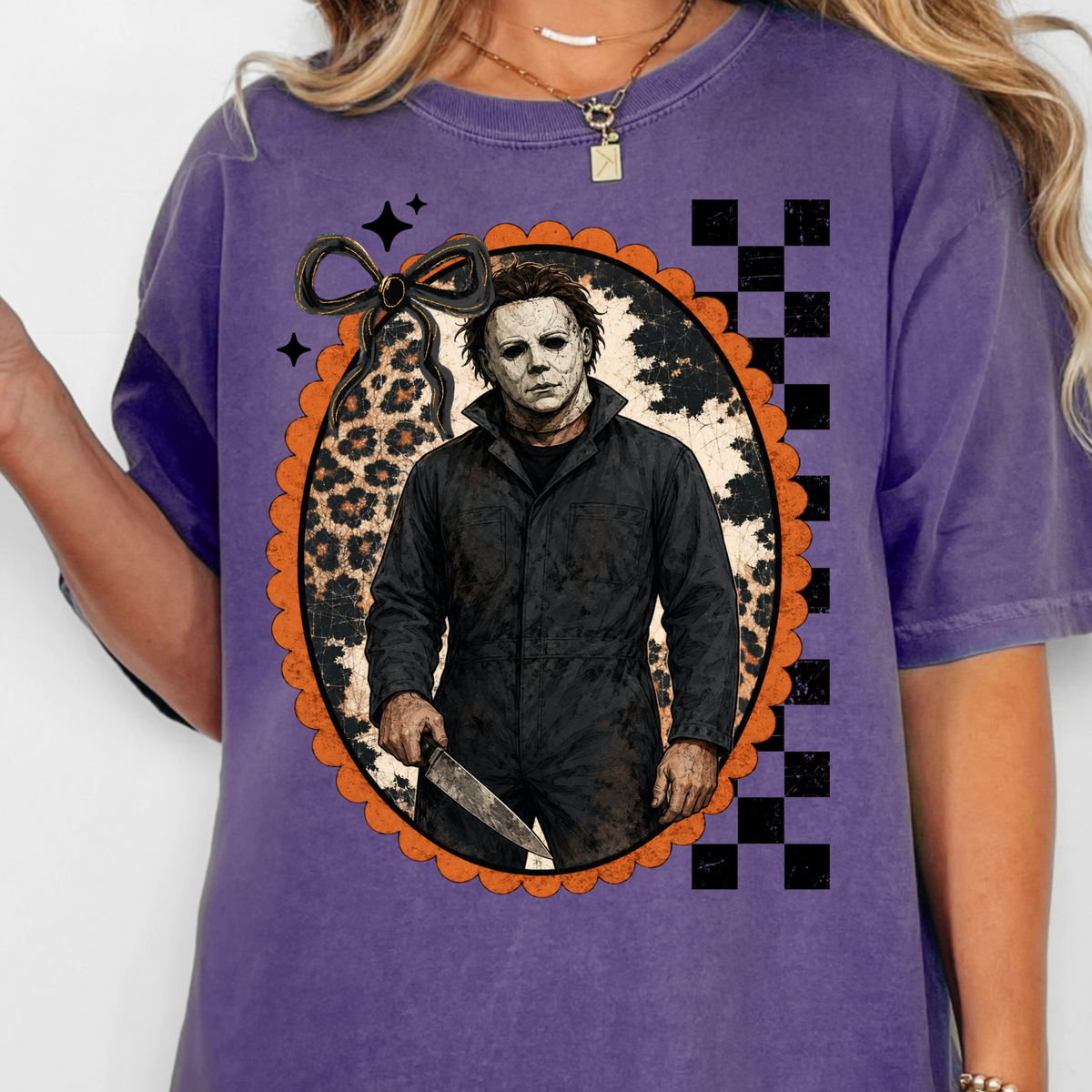 Horror Portrait, Halloween Michael Myers - Full Color DTF Transfer - 0893