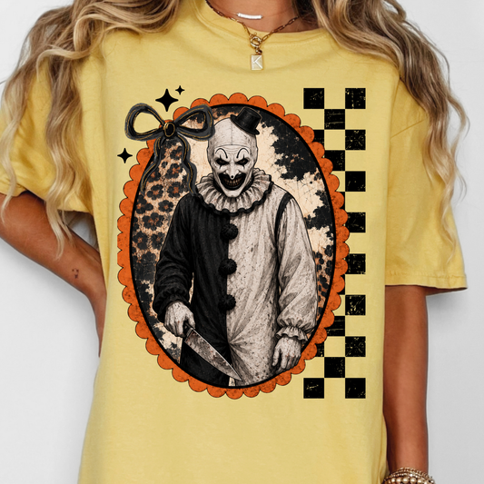 Horror Portrait, Terrifier Art the Clown - Full Color DTF Transfer - 0894