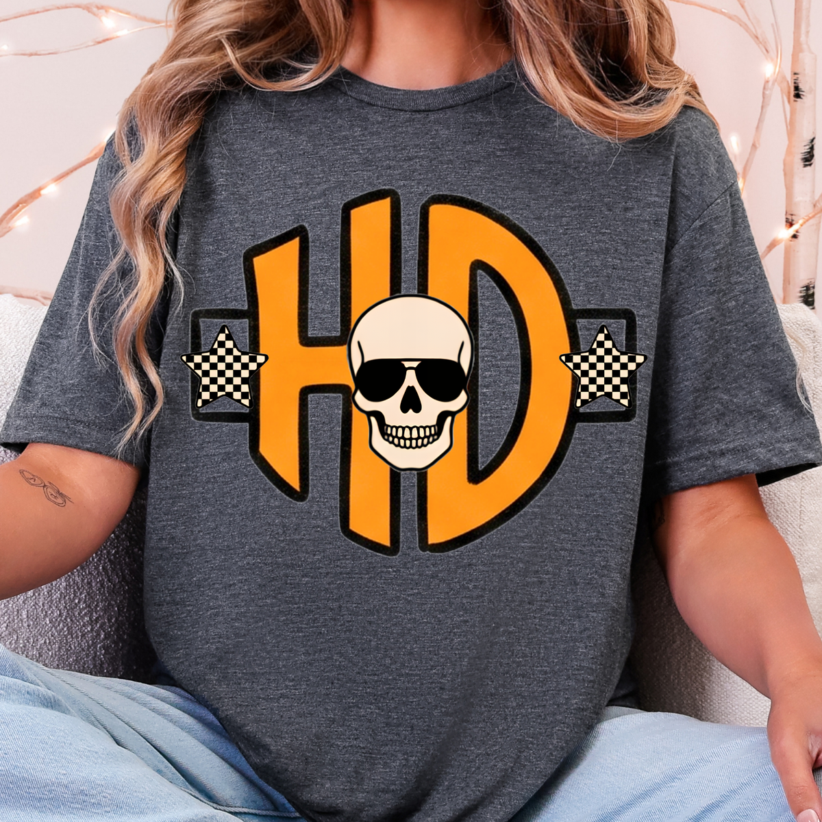 Har.ley HD Skull - Full Color DTF Transfer - 0879