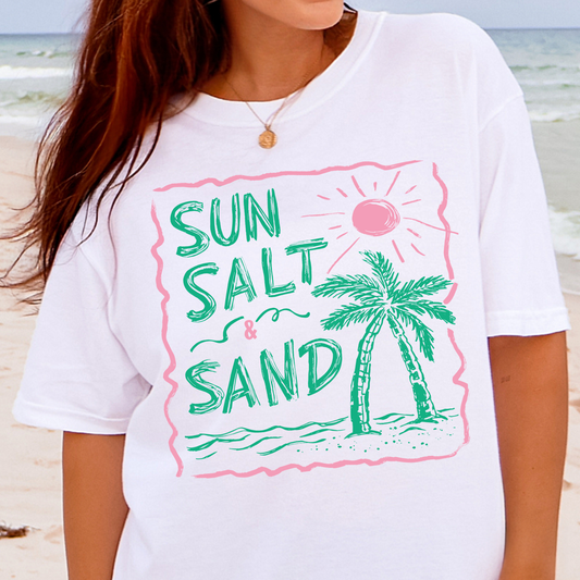 Sun Salt & Sand- Full Color DTF Transfer
