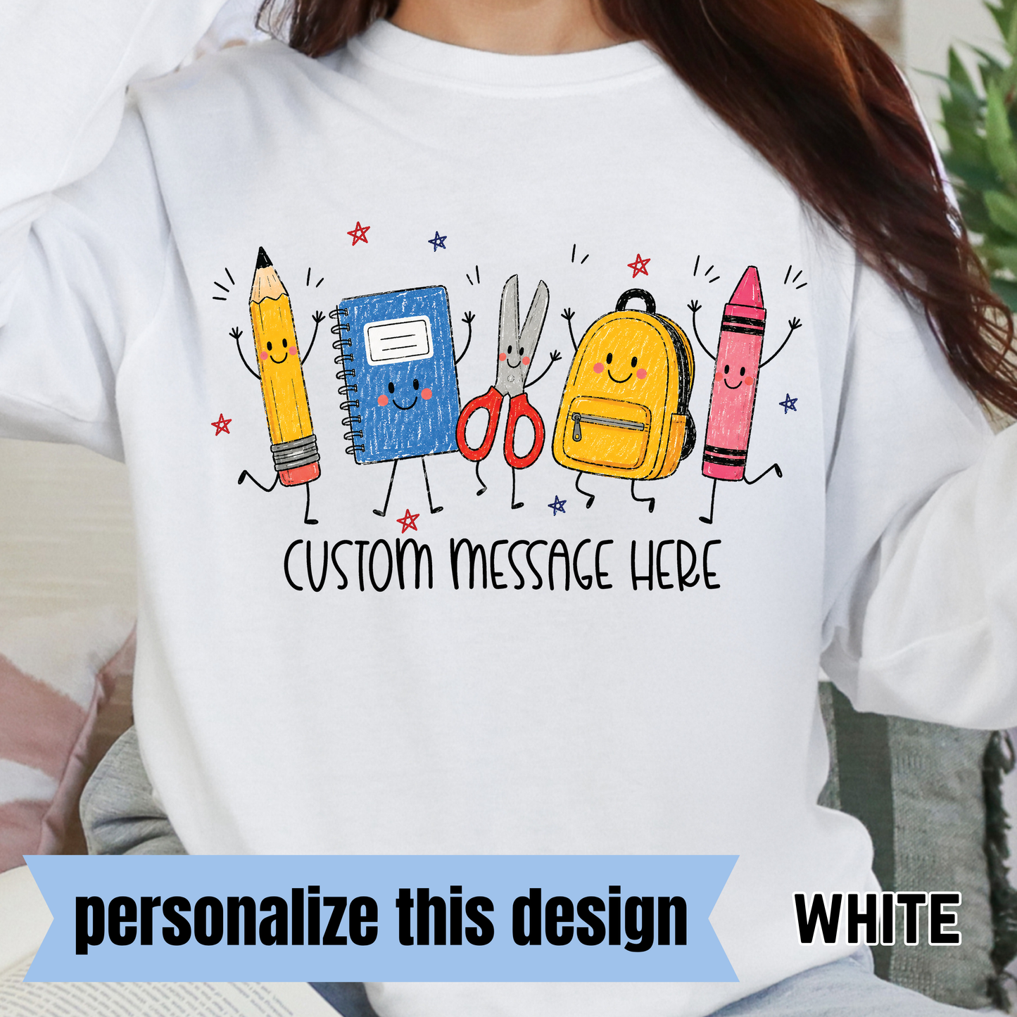 School Supply Parade - Personalized DTF Transfer - 0625
