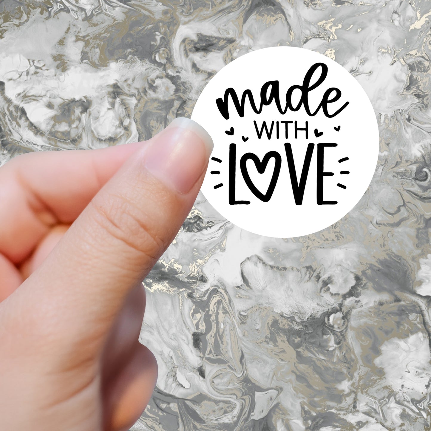 Made With Love- Stickers