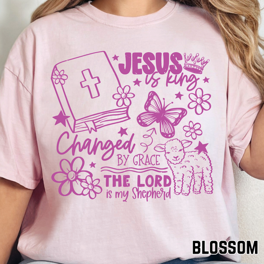 Bible Collage - Single Color DTF Transfer - 0708