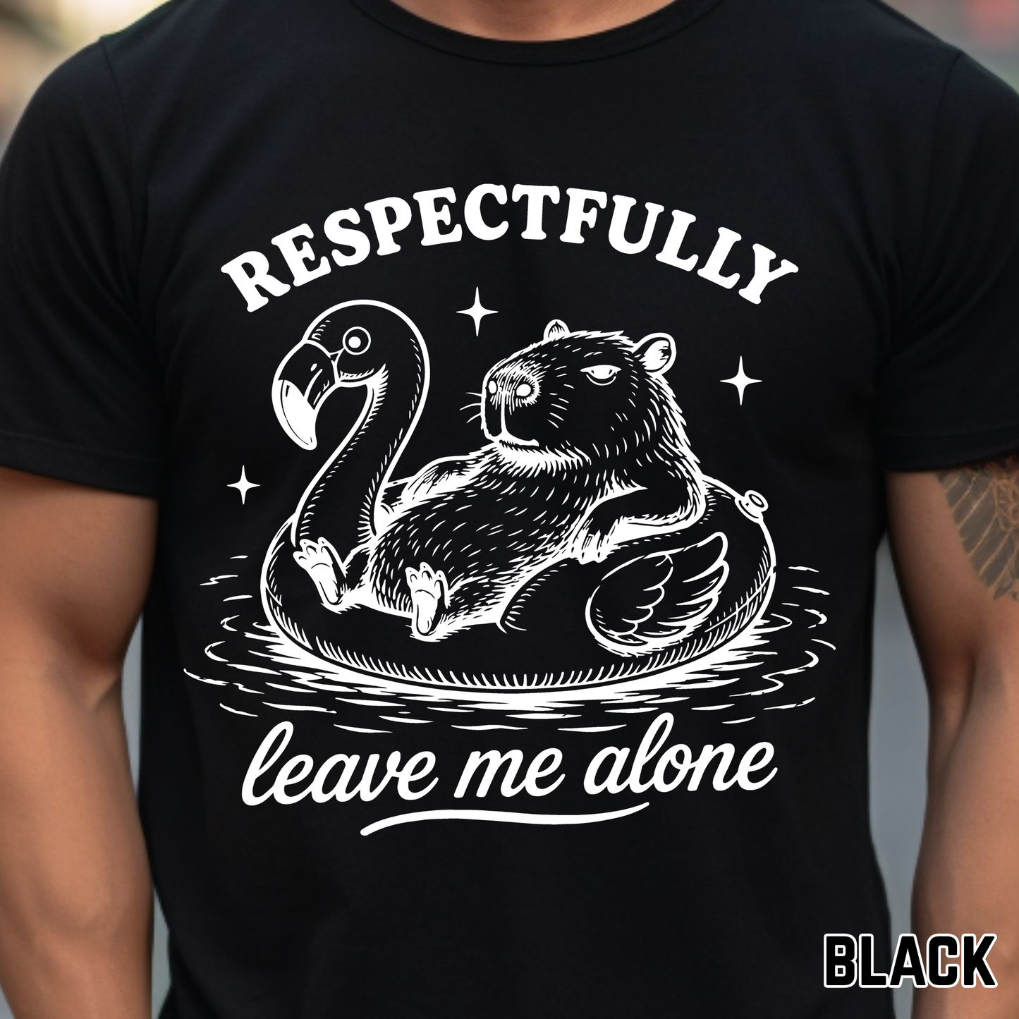Respectfully, Leave Me Alone - Single Color DTF Transfer - 0670