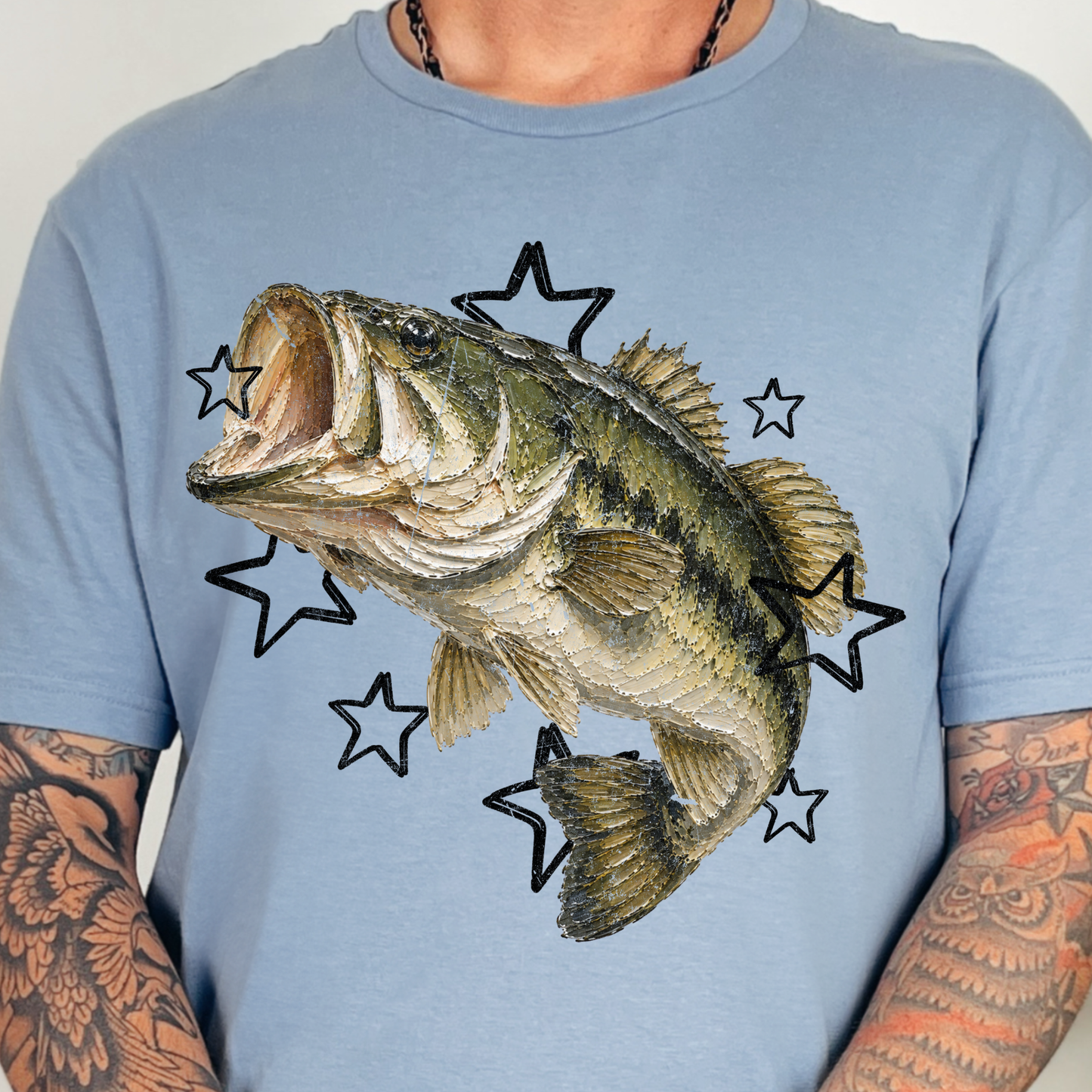 Stars & Fish - Full Color DTF Transfer - 0789