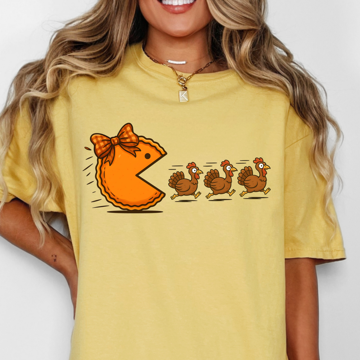 Pac Man Pumpkin - Full Color DTF Transfer - 0939