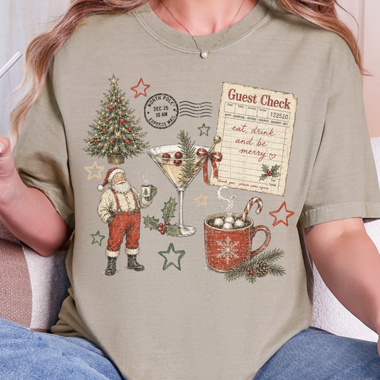 Vintage Santa Light - Full Color DTF Transfer - 0978