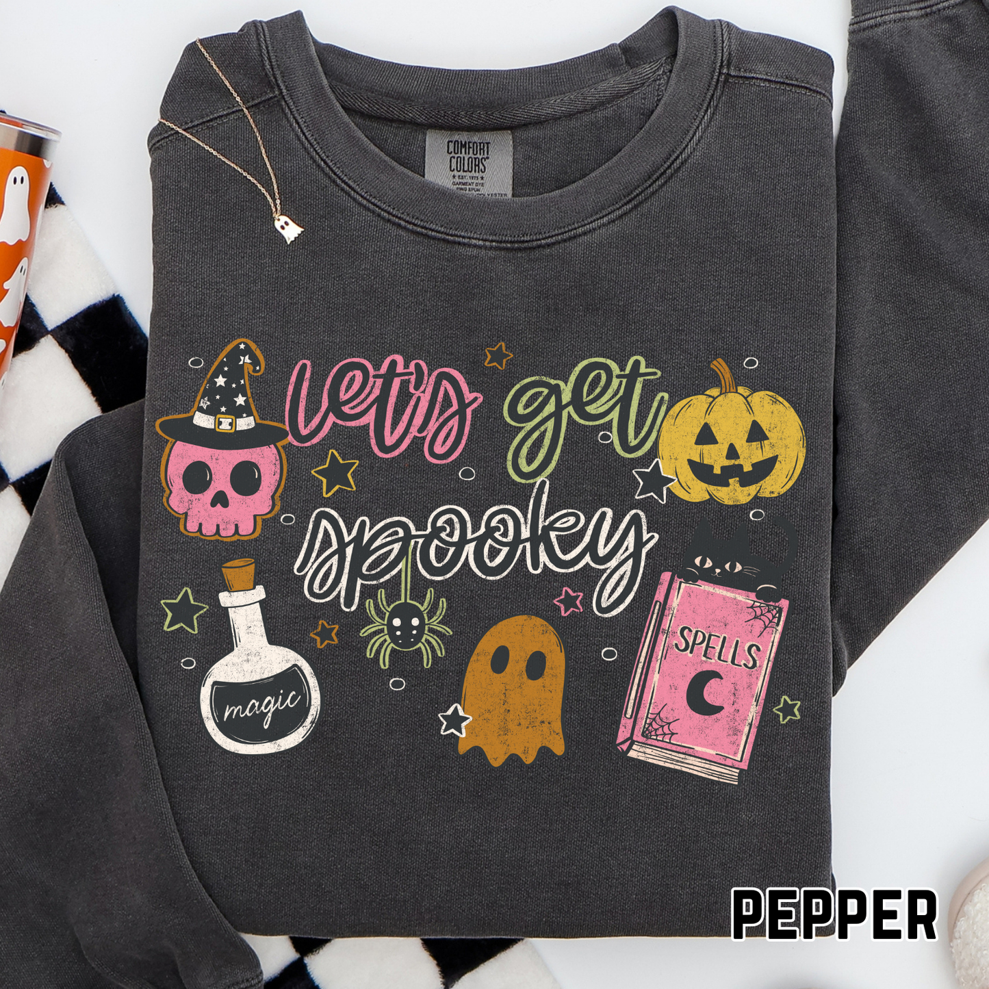 Let's Get Spooky - Full Color DTF Transfer - 0617