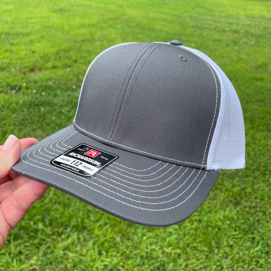 Charcoal/White Richardson 112 Trucker Hat