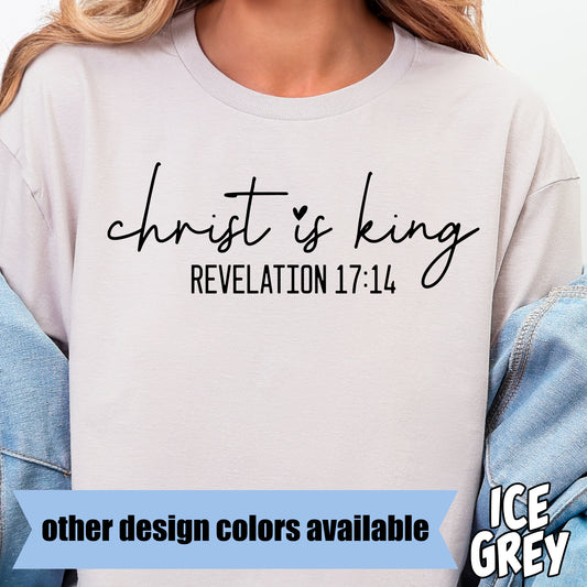Christ is King Revelation 17:14- Single Color DTF Transfer