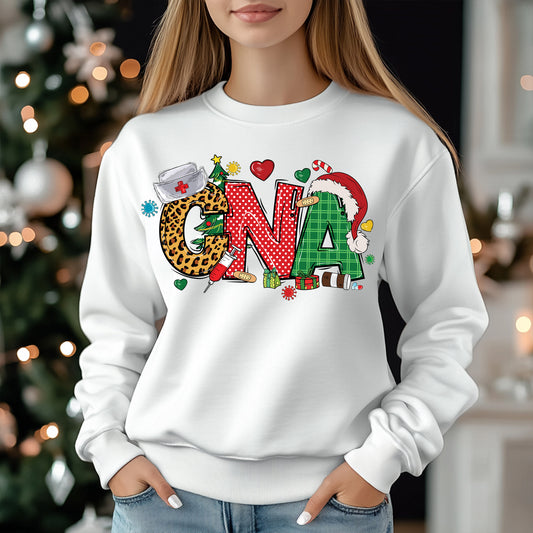 Christmas CNA- 11" wide DTF Transfer